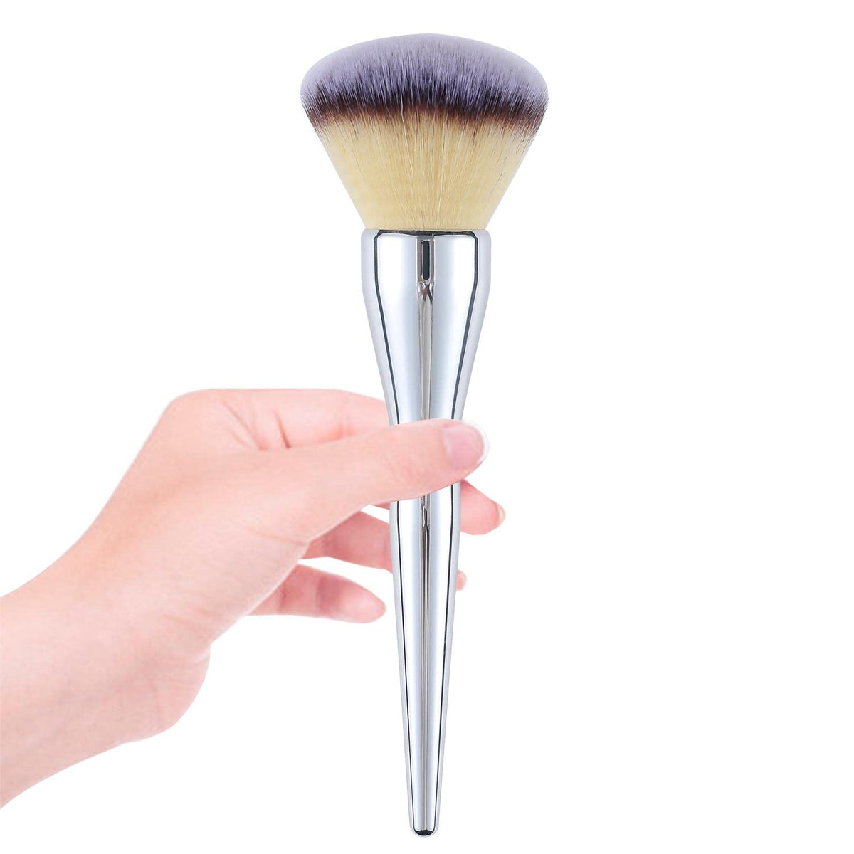 Glo&Ray Large Powder Brush - Fluffy Kabuki Brush For Liquid, Cream & Setting Powder Makeup