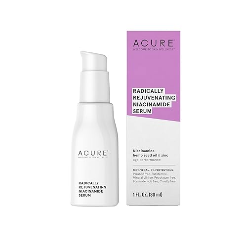 Acure Niacinamide Serum - Anti-Aging Facial Serum With Hemp Oil & Zinc Pca - 1 Fl Oz