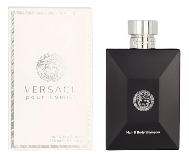 Versace Pour Homme Hair & Body Shampoo 8.4 Oz - Luxury Men'S Grooming Essential