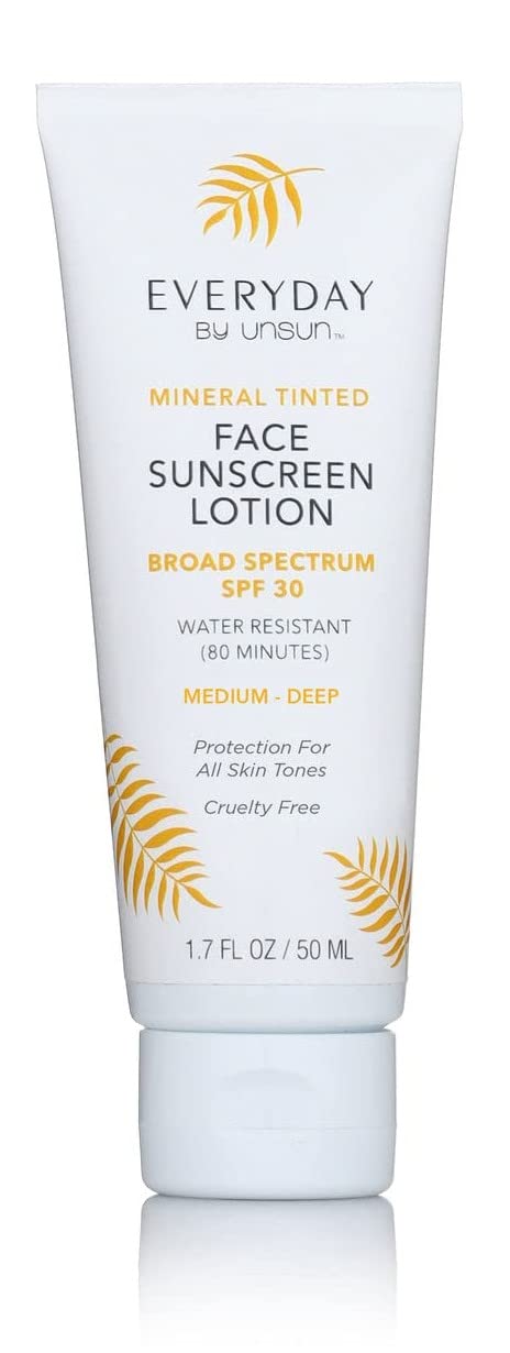 Everyday By Unsun Mineral Tinted Face Sunscreen Spf 30, Medium/Deep, 1.7 Fl Oz