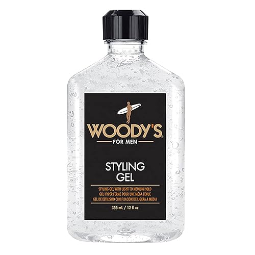 Woody'S Styling Gel For Men, Light To Medium Hold, 12 Fl Oz - No Crunch, Touchable Finish