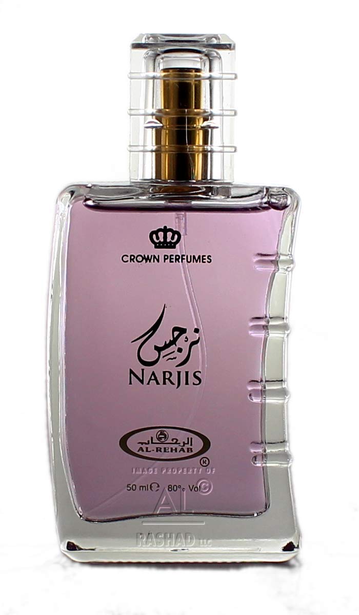 Narjis Eau De Parfum by Al-Rehab, 50ml Natural Spray for Men & Women, Floral Fragrance