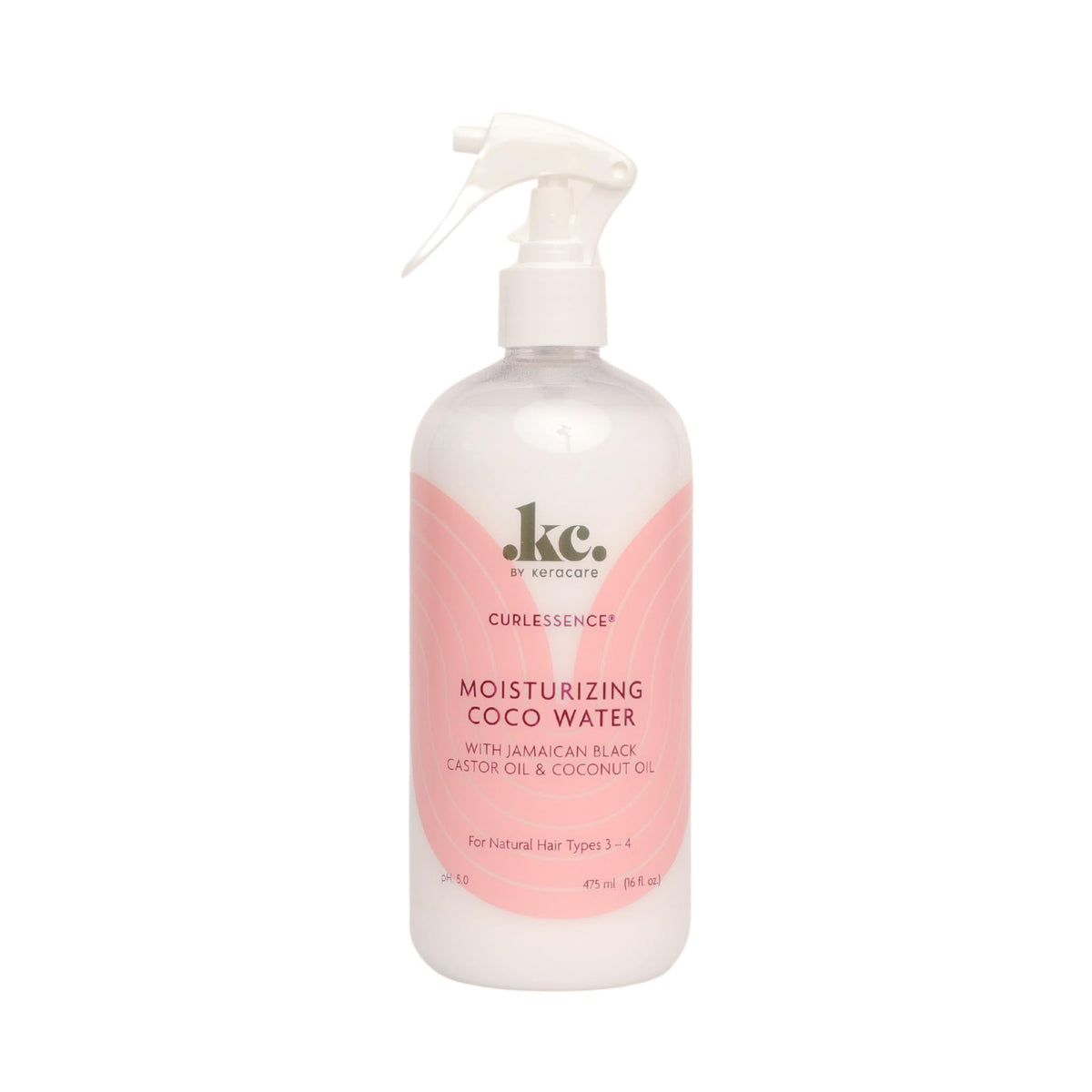 Keracare Coconut Water Hair Refresher Spray - 16 Oz Moisturizing & Hydrating With Castor Oil