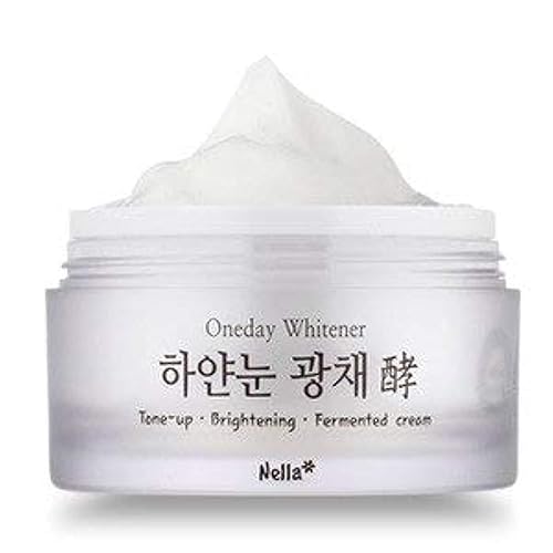 Nella Whitening Tone-Up Cream - Fermented Natural Ingredients, Korean Beauty, 50 Ml