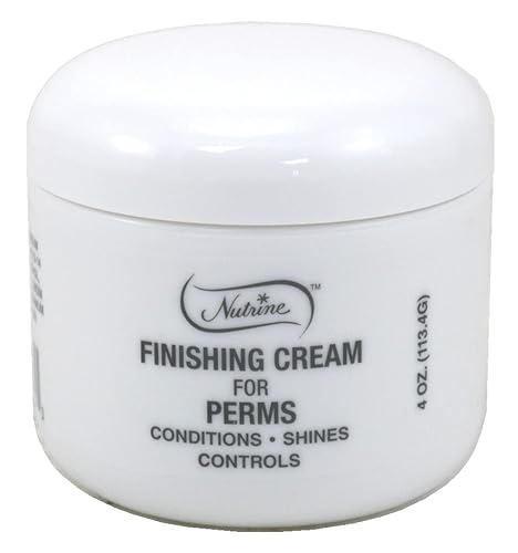 Nutrine Finishing Cream 4 Ounce - Pack Of 2 For Perms, Smooth & Nourish Hair