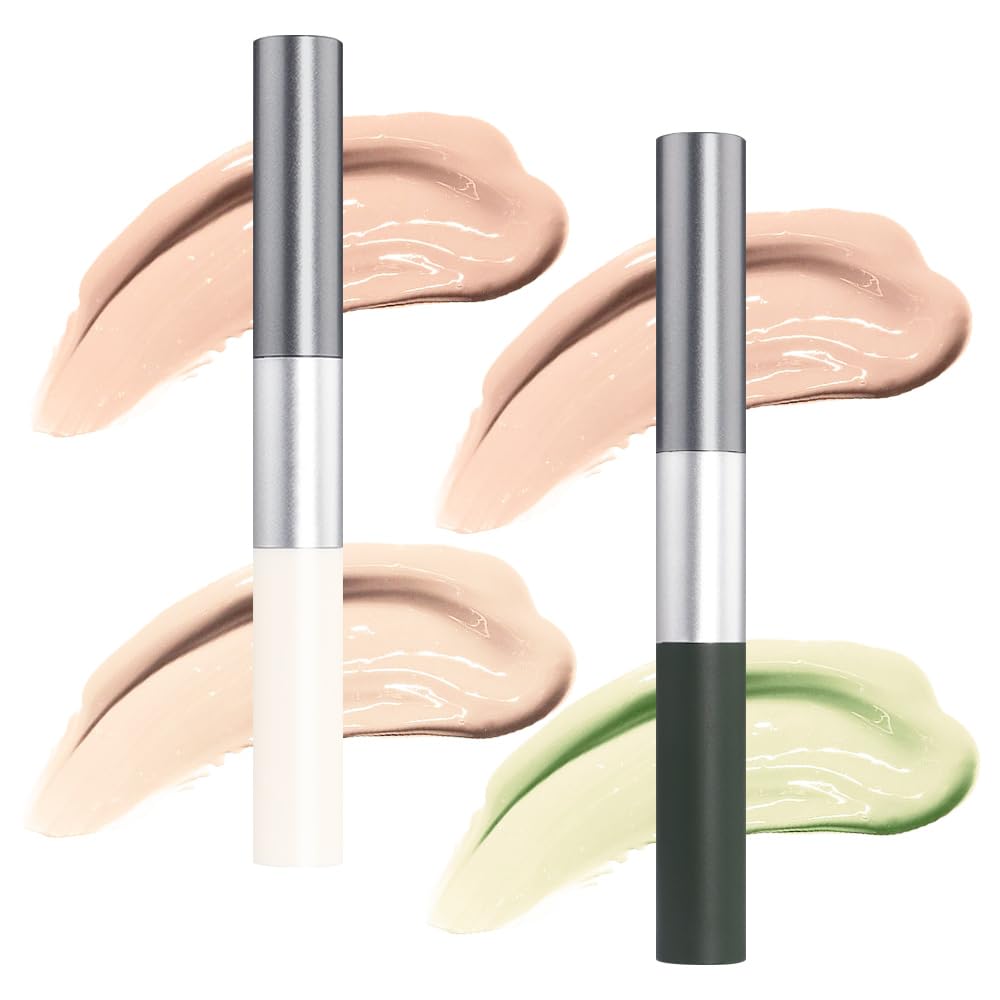 Kaely 2Pack Concealer Stick - Full Coverage Dark Spot Corrector, Waterproof Under Eye Brightener