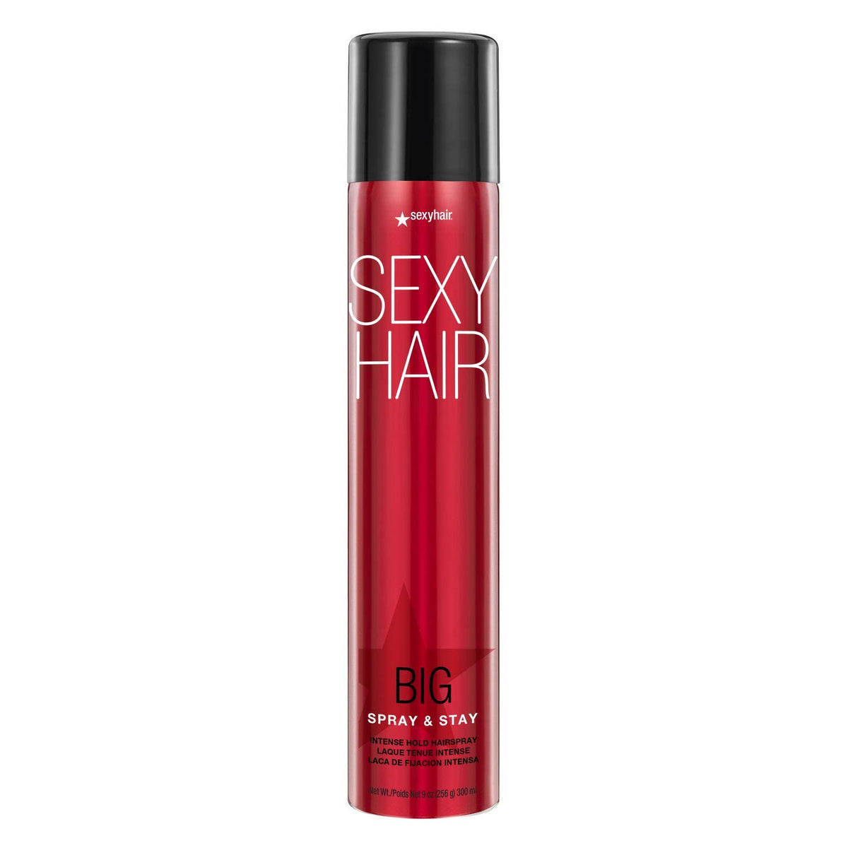 SexyHair Big Spray  Stay Intense Hold Hairspray  9 Oz  Extreme Hold and Shine  Up to 72 Hour Humidity Resistance  All Hair T