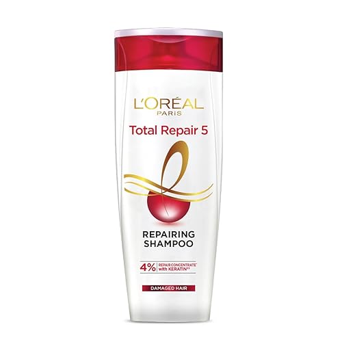 L'Oreal Paris Total Repair 5 Shampoo, 360Ml - Nourishing Hair Care For Damaged Hair