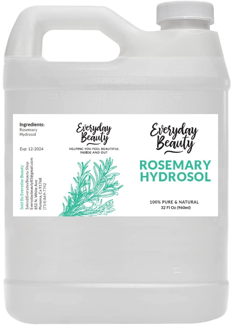 Everyday Beauty Rosemary Hydrosol - 32 Oz All Natural Hydrating Spray For Face & Hair