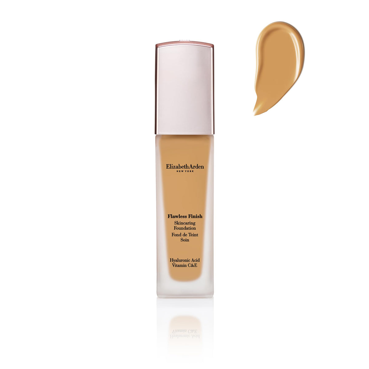 Elizabeth Arden Flawless Finish Foundation, 1 Fl. Oz., 430W Tan, Hyaluronic Acid, Vitamin C & E