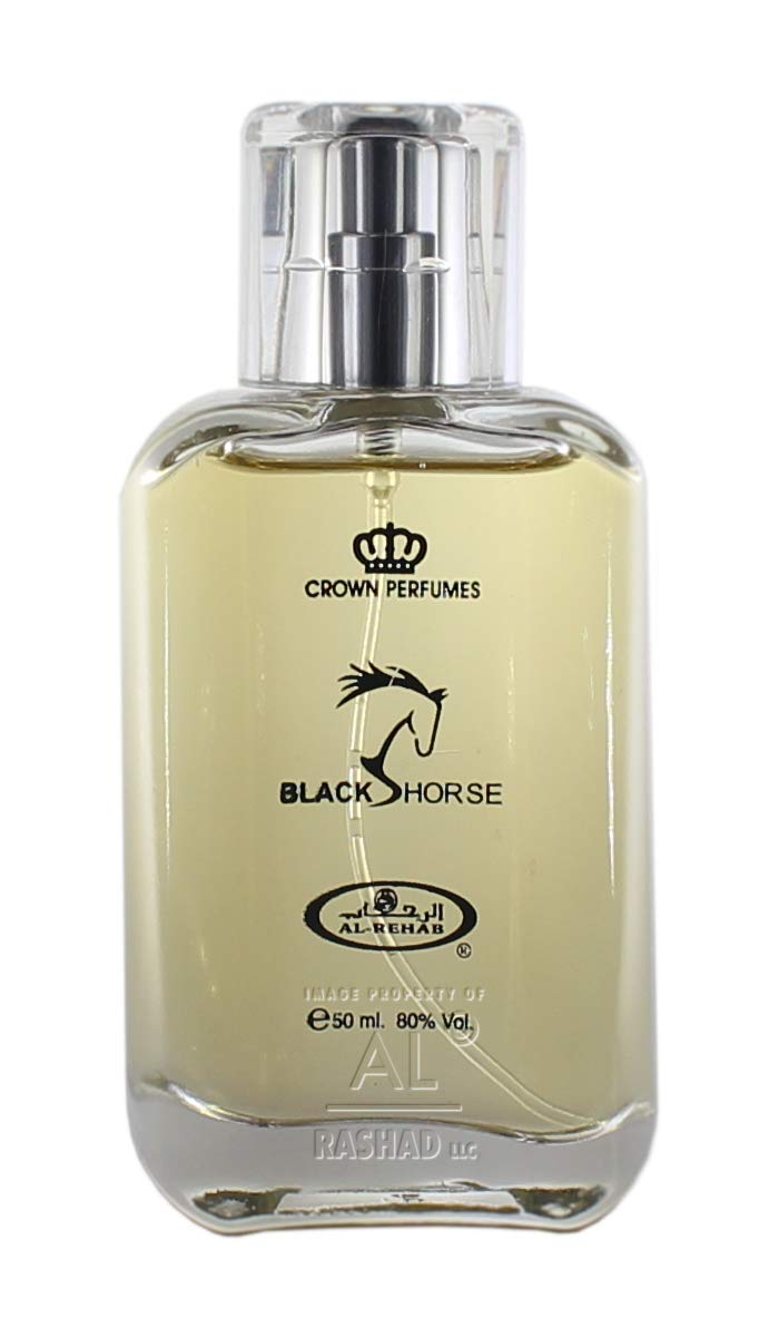 Black Horse Eau De Parfum by Al-Rehab - 50ml Natural Spray, 2 Pack