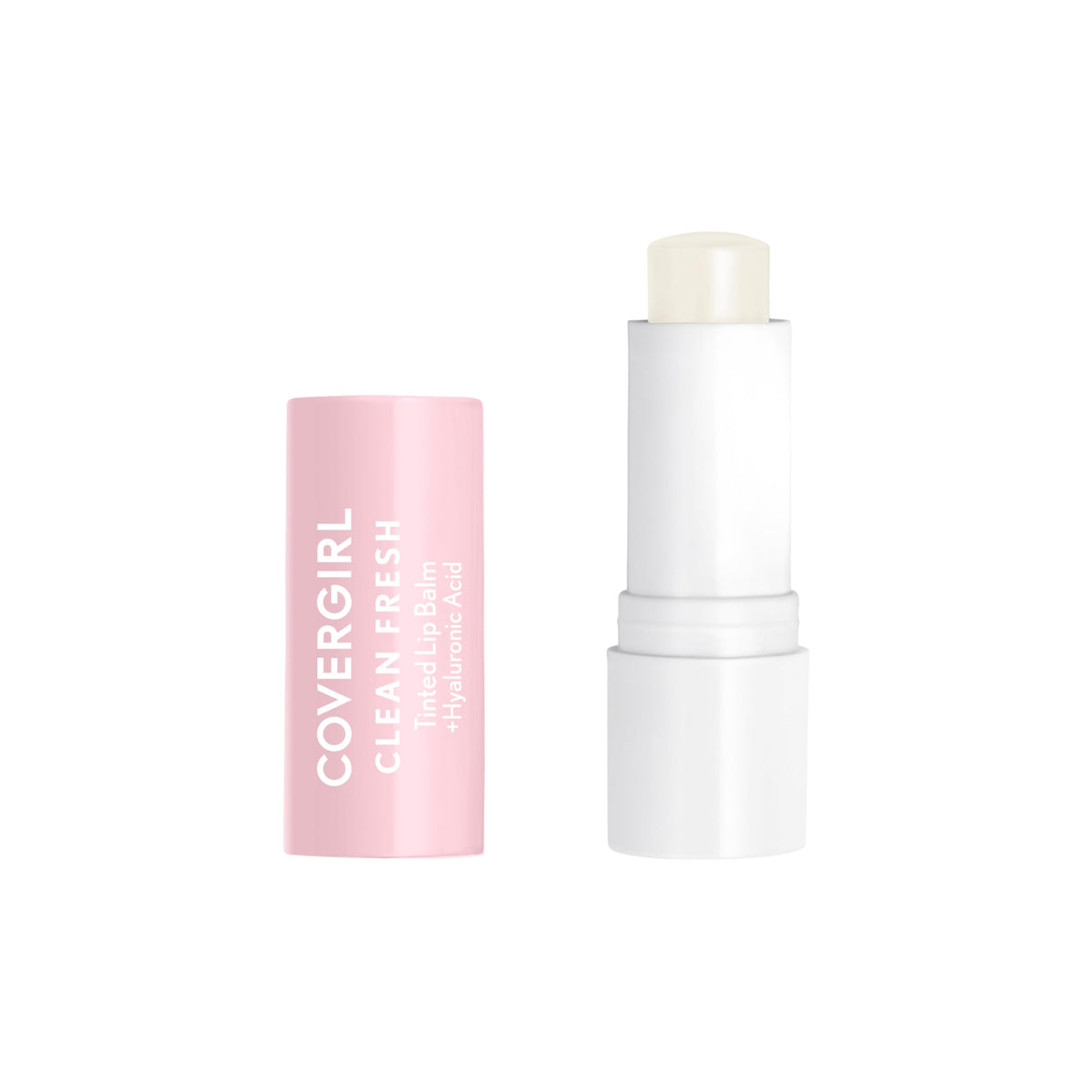 Covergirl Clean Fresh Tinted Lip Balm, Vegan, Hydrating, Clear As Crystal, 0.14 Oz