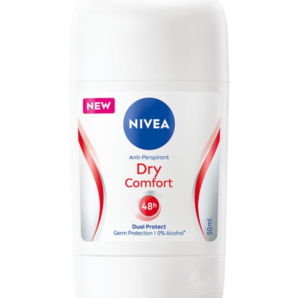 Nivea Dry Comfort Antiperspirant Stick 40Ml - Long-Lasting Protection, 1.69 Fl Oz