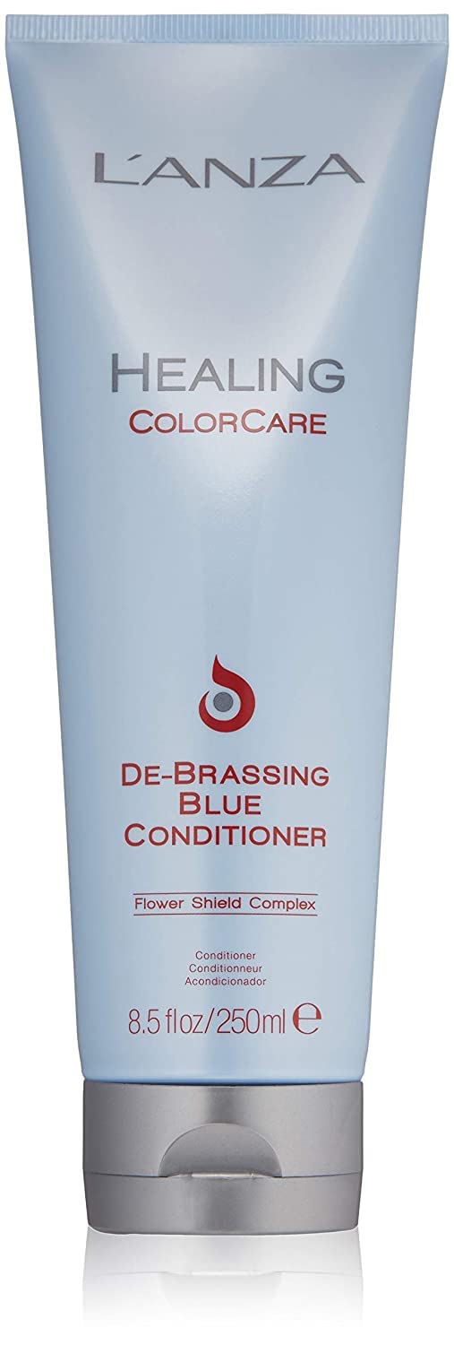 L'Anza Healing Colorcare Ultra De-Brassing Blue Conditioner, Sulfate-Free, 8.5 Fl Oz