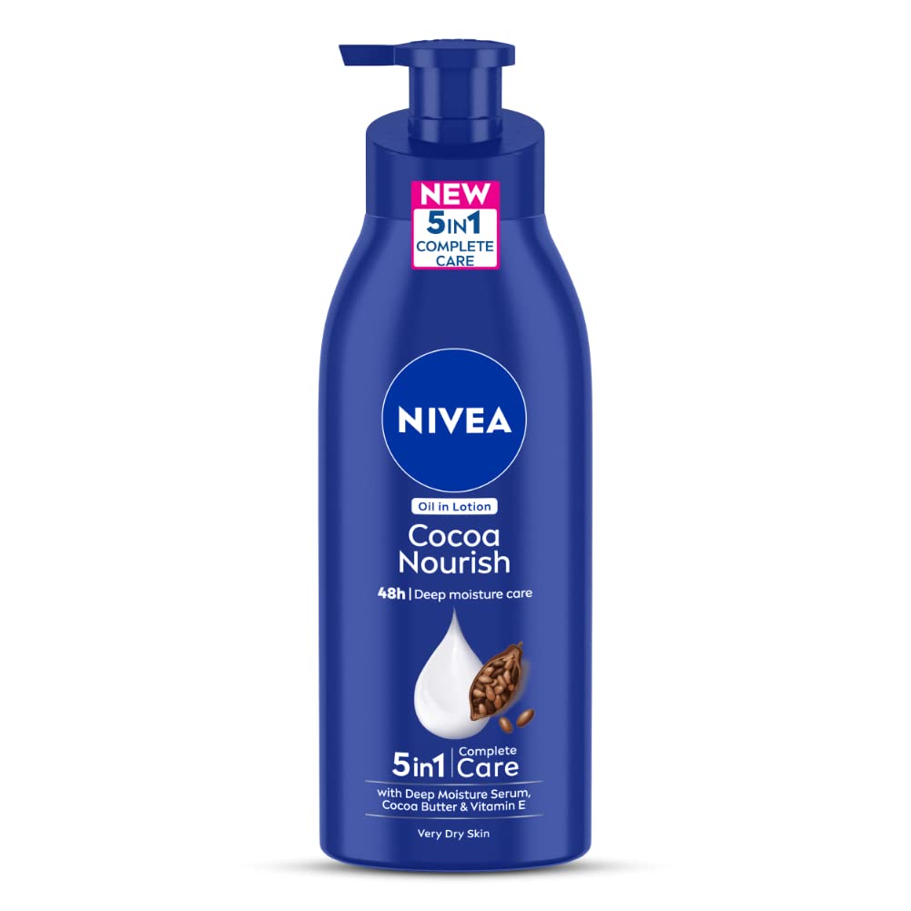 Nivea Cocoa Nourish Body Lotion, 400 Ml - Deep Moisture For Soft, Radiant Skin