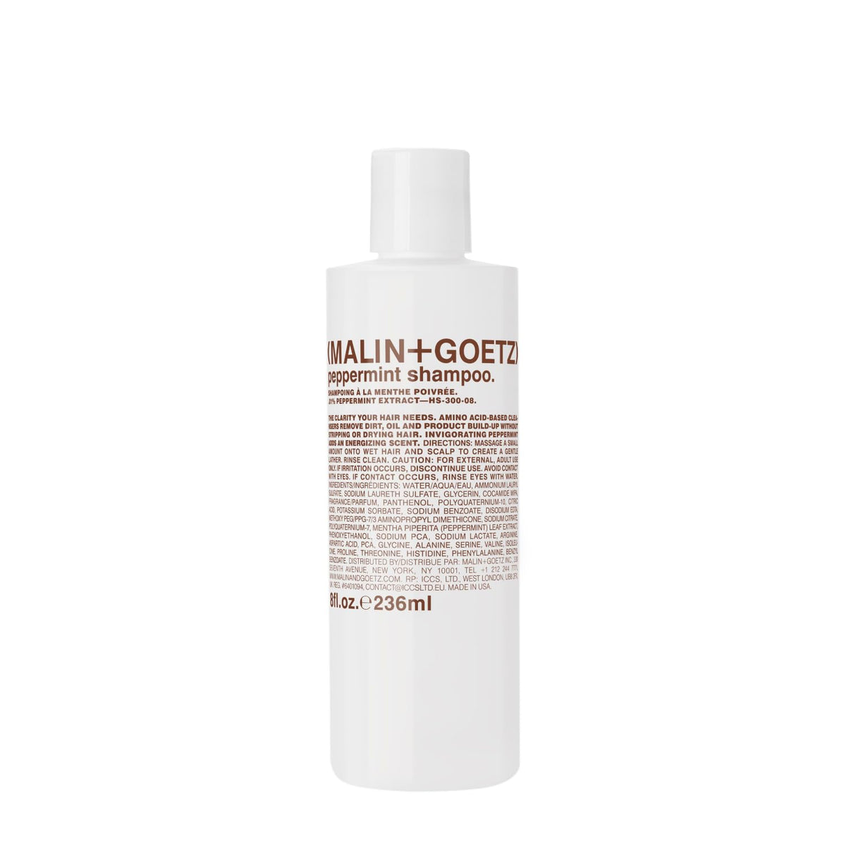 Malin  Goetz Peppermint Shampoo  8 Fl Oz  Men  Women Clarifying Shampoo  Natural Hair Shampoo to Cleanse  Hydrate  Scalp S