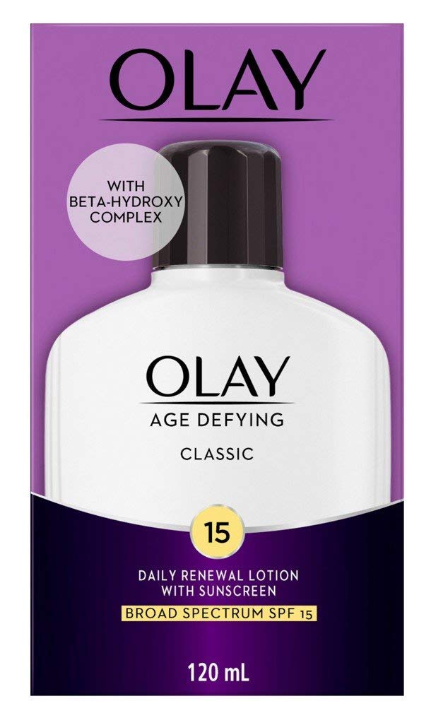 Olay Age Defying Classic Daily Renewal Lotion With Sunscreen, 4 Oz (Pack Of 2)