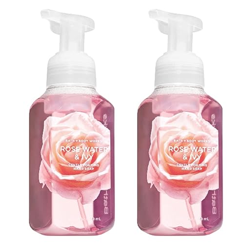 Bath & Body Works Gentle Foaming Hand Soap - Rose Water & Ivy, 17.5 Fl Oz (Pack Of 2)