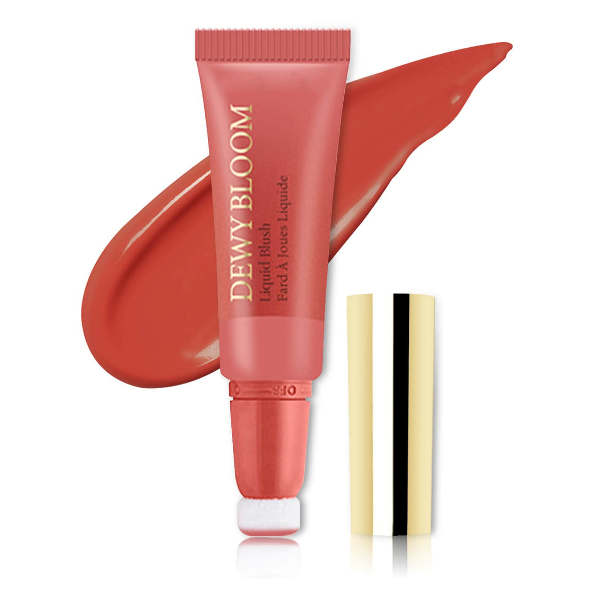 Paminify Blush Beauty Wand - Matte Liquid Blush, Blendable Creamy Stick, 105 Ardour-Brownish Red