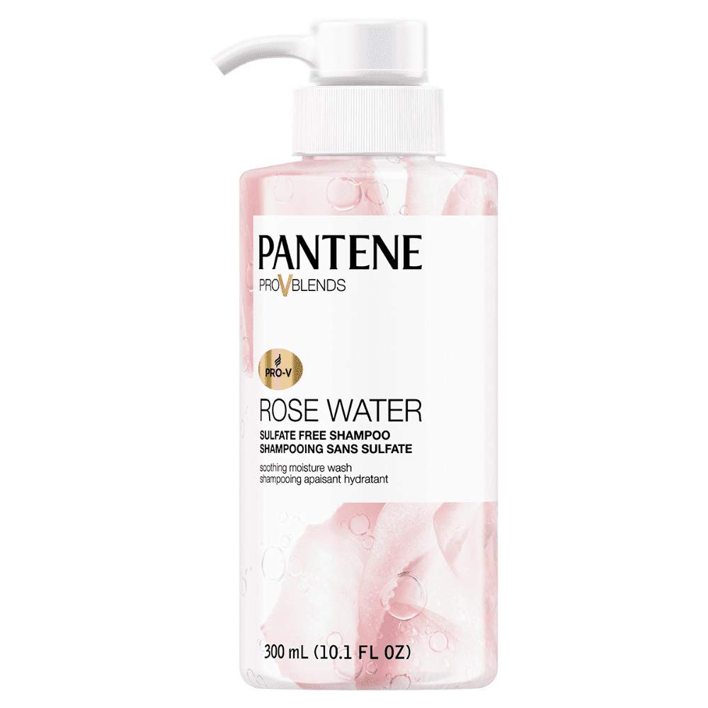 Pantene Pro V Blends Rose Water Shampoo, Sulfate Free, Soothing Moisture, 10.1 Fl Oz