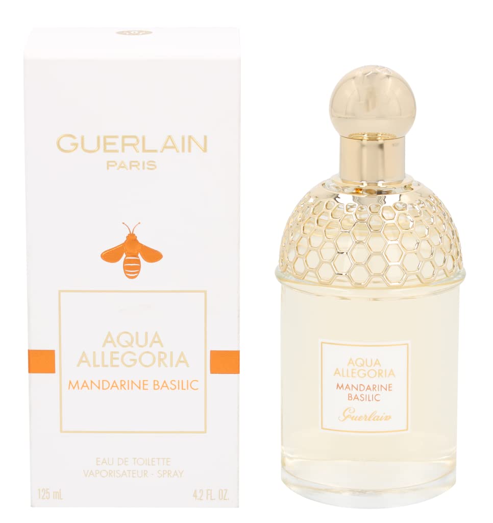 Aqua Allegoria Mandarine Basilic by Guerlain EDT Spray for Women, 4.2 Fl Oz - Citrus Fragrance with Basil Notes