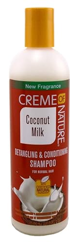 Creme Of Nature Coconut Milk Detangling Shampoo 12 Oz - Pack Of 2, Hydrating & Nourishing