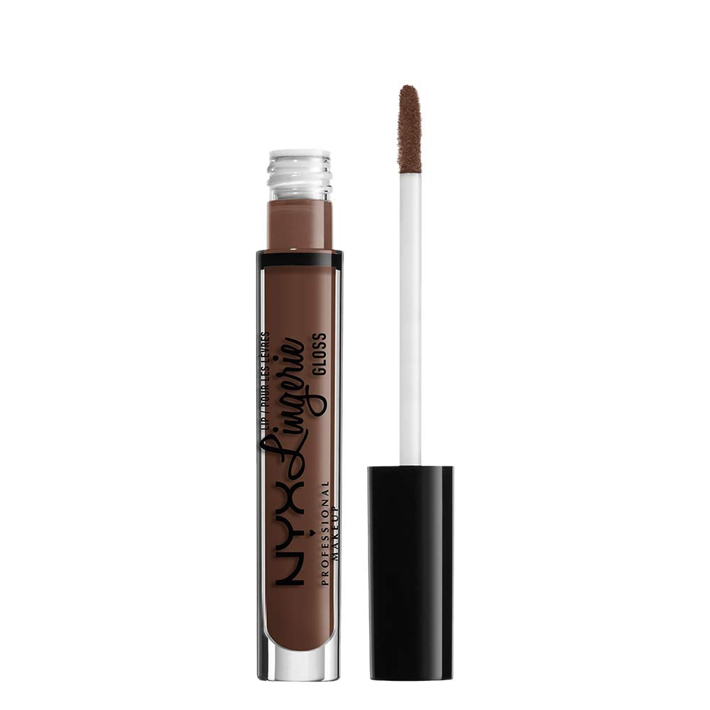 Nyx Professional Makeup Lip Lingerie Gloss - Maison Milk Chocolate Brown, 0.11 Oz