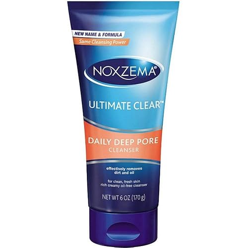 Noxzema Ultimate Clear Deep Pore Cleanser 6 Oz - Daily Face Wash (Pack Of 2)