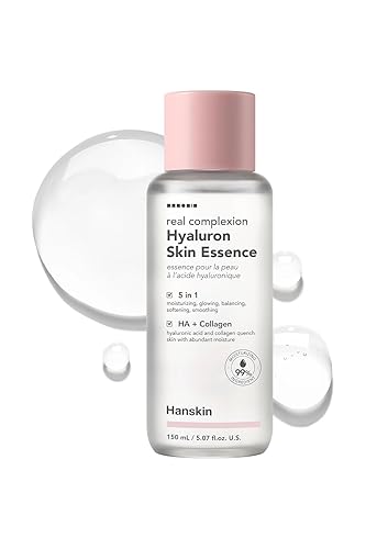 Hanskin Hyaluronic Skin Essence - Hydrating Toner For Dry, Sensitive Skin, 5.07 Fl. Oz.