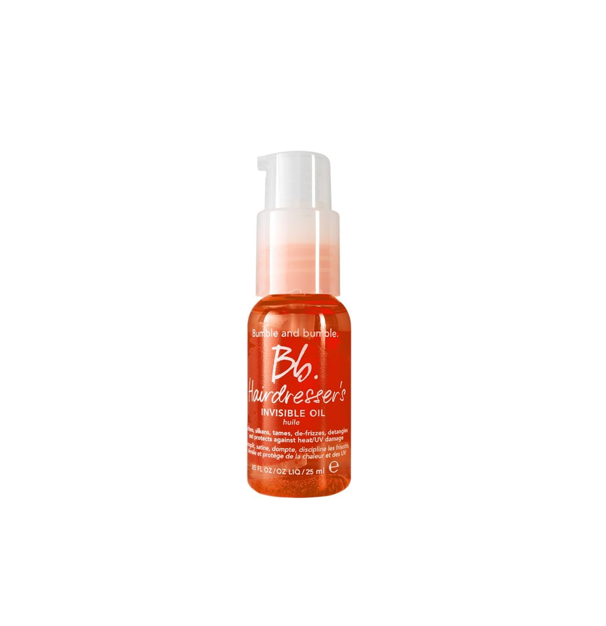 Bumble And Bumble Hairdresser'S Invisible Oil Mini - Frizz-Reducing Heat Protection, 0.85 Fl Oz