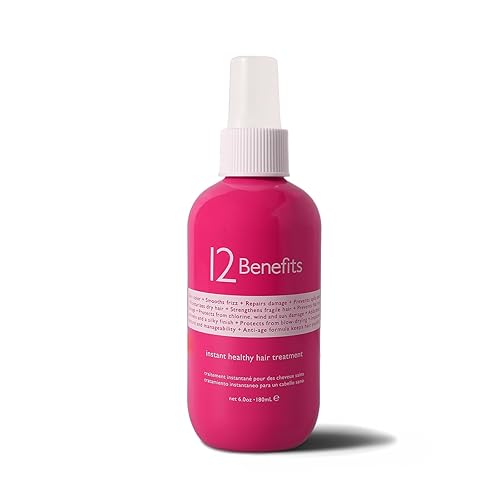 12 Benefits Leave In Conditioner Spray - 6 Fl Oz, Smooths Frizz & Repairs Damaged Hair