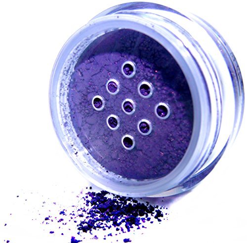 Pure Ziva Eggplant Purple Loose Powder Eyeshadow - Talc & Cruelty Free, 0.05 Oz