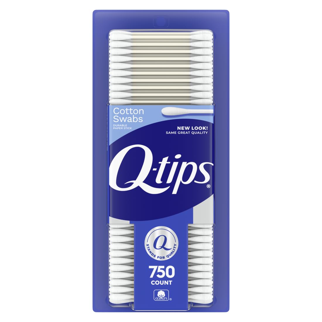 Q-Tips Cotton Swabs, 100% Cotton, 750 Count - Ideal For Hygiene And Beauty Care