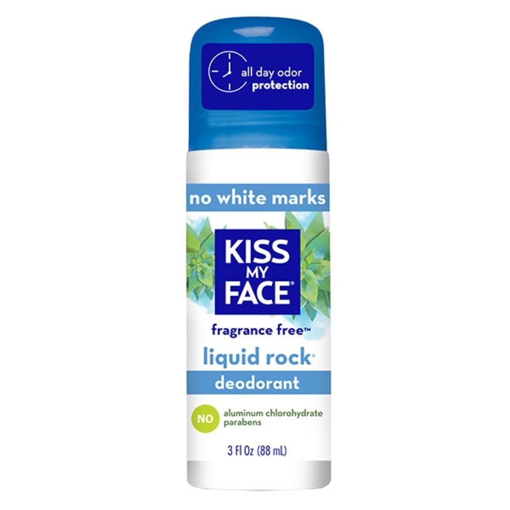 Kiss My Face Deodorant Roll-On Rock Fragrance, 3 Oz - Long-Lasting Freshness