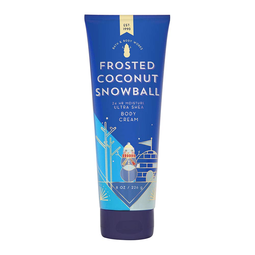 Bath & Body Works Frosted Coconut Snowball Ultra Shea Body Cream, 8 Oz, Hydrating Moisturizer