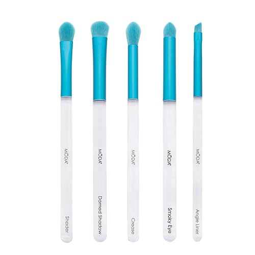 Royal & Langnickel Moda Brush Eye Defining Set - 5Pc Synthetic Hair Makeup Brushes