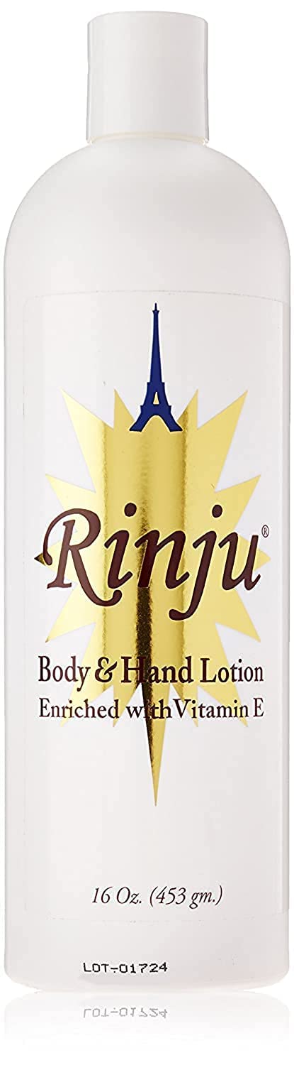 Rinju Body & Hand Lotion - Non-Greasy, Vitamin E, 16 Oz - For Extremely Dry Skin