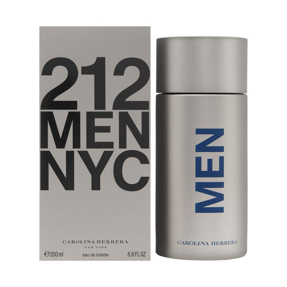 212 By Carolina Herrera Eau De Toilette Spray For Men, 6.7 Oz - Fresh & Invigorating Fragrance