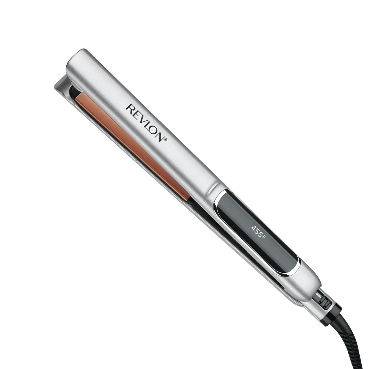 Revlon Copper Smooth Flat Iron - 1 Inch Xl Ceramic Plates For Frizz Control & Shiny Styles