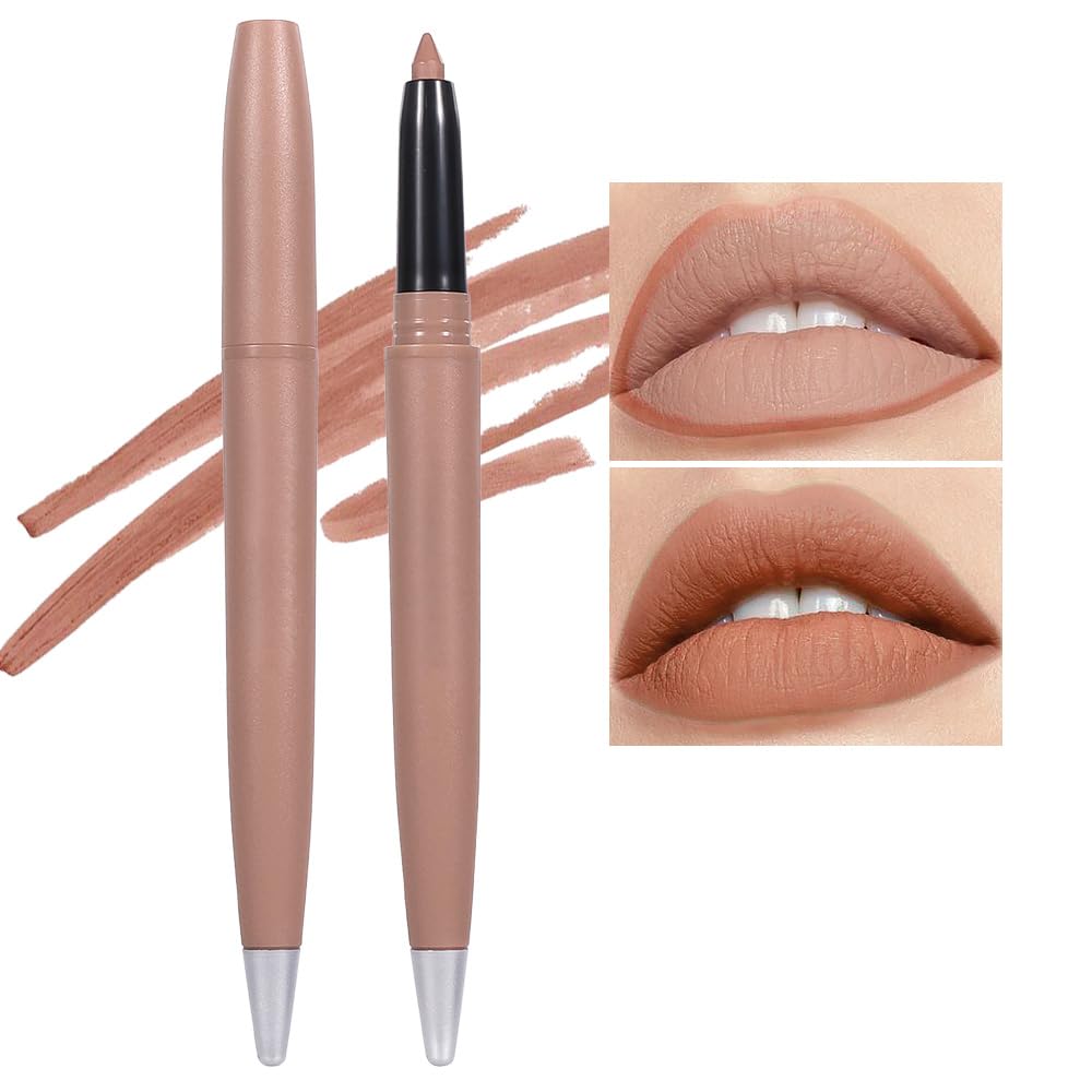 Wantuoluo Velvet Matte Lipstick & Lipliner Crayon Set, Waterproof, Color 04, 1 Count