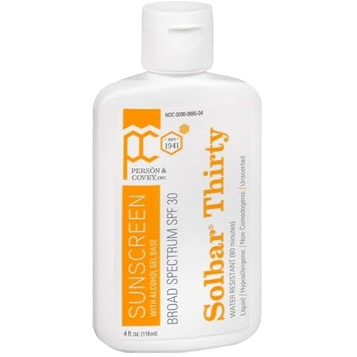 Solbar Pf Sunscreen Liquid Spf 30 - 4 Oz, Broad Spectrum Protection By Person & Covey