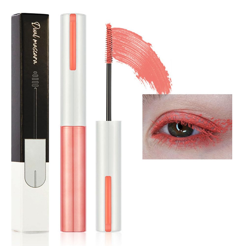 Bingbrush Colored Waterproof Mascara Set, Long-Lasting Voluminous Eye Makeup, C-1Pc 07#Apric