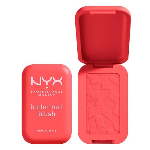 Nyx Professional Makeup Buttermelt Powder Blush, Vegan, 12Hr Wear, Color 05 Had Butta