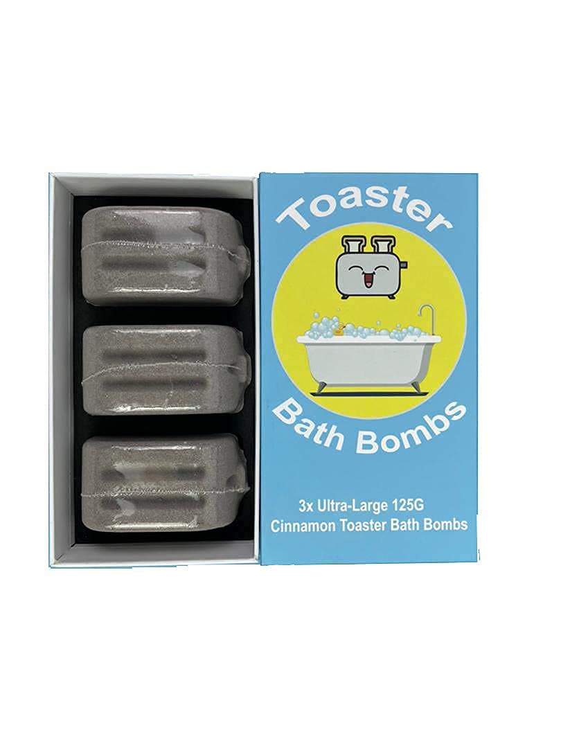 Fat Uncle Toaster Bath Bomb Set | 3 Huge 125G Novelty Bath Bombs For Men And Women