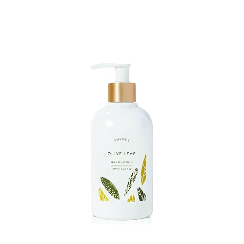 Thymes Olive Leaf Hand Lotion - 8.25 Fl Oz - Hydrating Moisturizer For Soft Skin