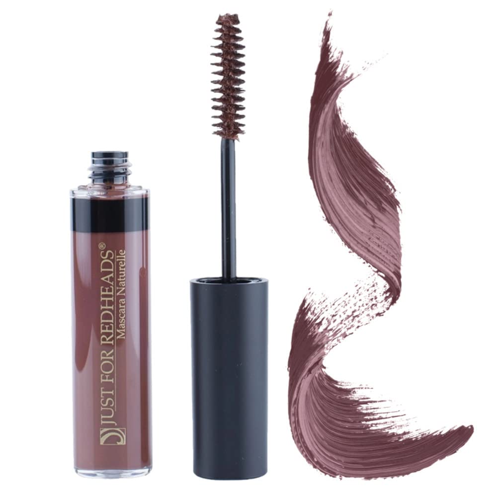 Just For Redheads Ginger Auburn Mascara - Hypoallergenic, Color Enhance Blonde/Pale Lashes