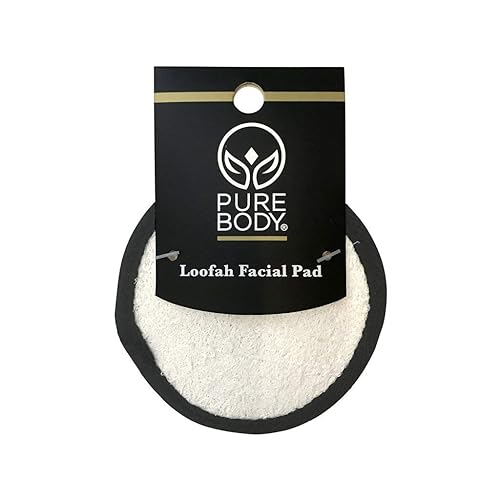 Retail Imports Ri Small Loofa Facial Pad - 1 Count Natural Loofah Exfoliating Wash Pad