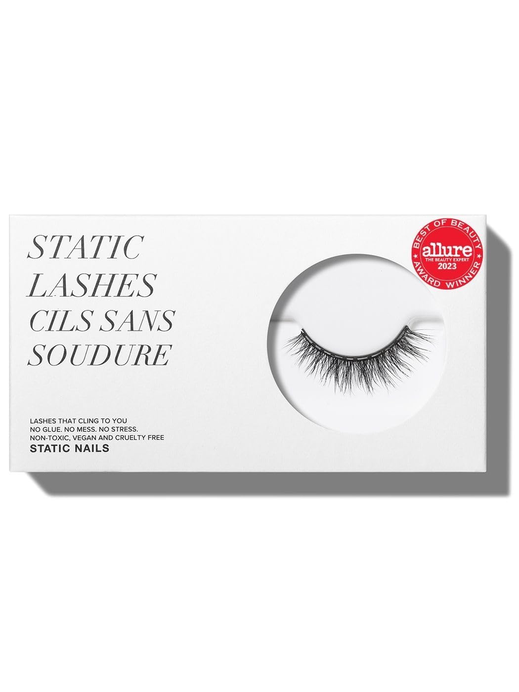 Static Nails Magnetic Eyelashes - Shes Effortless, Reusable, No Glue, 3D Natural Look, Black