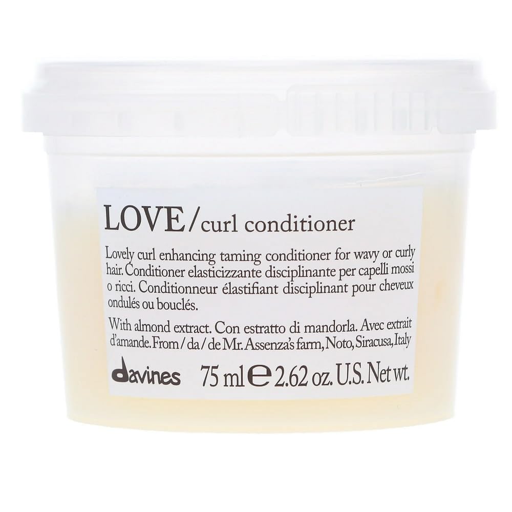 Davines Love Curl Conditioner, 75 Ml - Hydrating Formula For Curly Hair, Travel Size