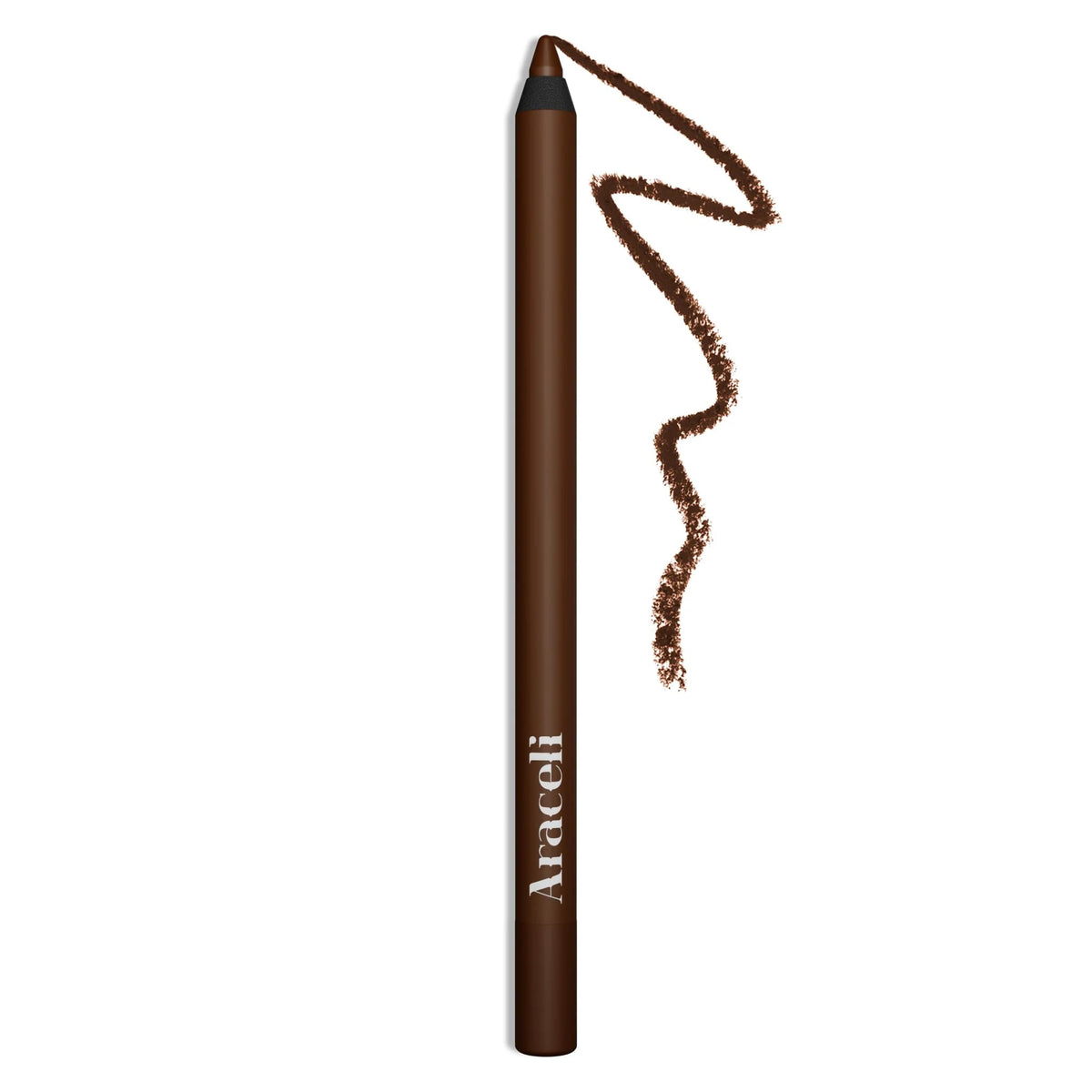 Araceli Beauty Gel Pencil Eyeliner - Water Resistant, Smudge-Proof, Bold Chocolate Color